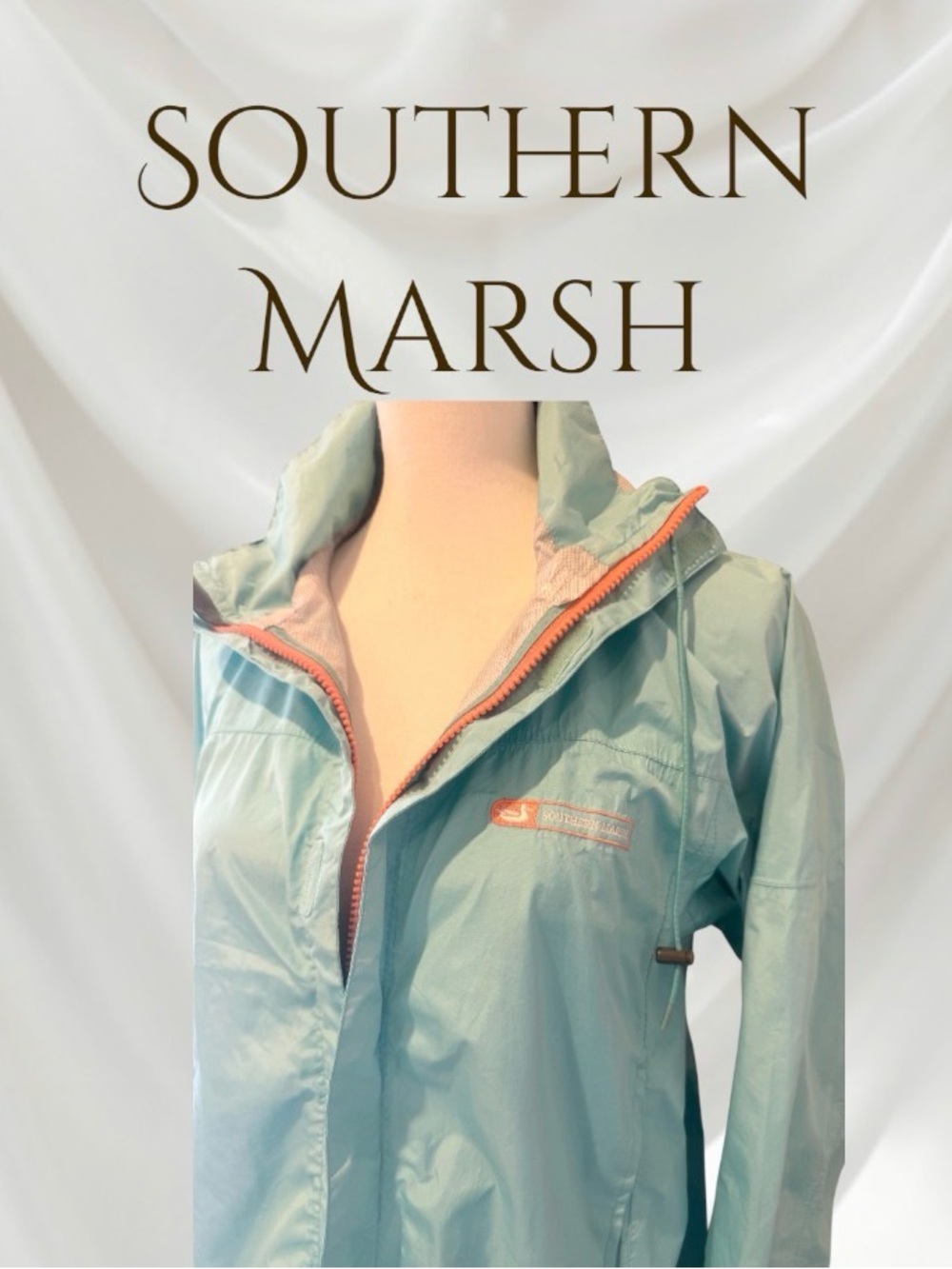 SOUTHERN MARSH SEAGREEN RAINCOAT WOMEN’s  men’s jacket size XS